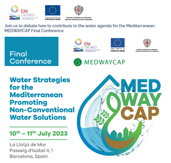 UT_SEMIDE's tweet photo. SEMIDE's director Eric mino is participating at the high level round-table on Upscaling #Projects´ Synergies for better Impacting Funding &amp; Policies in the MED area organized in the framework of #Medwaycap final conference. 📢💧 https://t.co/Avb3o62uS4