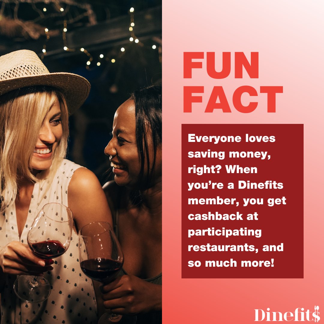 dinefits's tweet photo. Indulge in delectable dishes at your favorite restaurants while earning cashback on every meal. 🙌💵 

It's a win-win for your taste buds and your wallet. Join Dinefits today &amp; unlock the magic of savings while savoring the finest cuisines! 🍴💫 #dinefits #cashback https://t.co/WiqBDYElHs