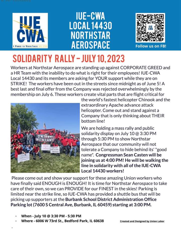 BrJoeBalkis's tweet photo. Please share far and wide!
#IUECWA #CFL #CWA
#IllinoisStateAFLCIO
Park in the lot between the administrative building @ 7600 central & jacqueline kennedy elementary school. There will be a shuttle bus taking everyone to the #StrikeLine and back to their car after the #rally. https://t.co/mnLsyQsw9T