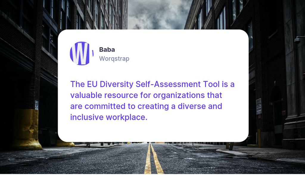 JennyWorqstrap's tweet image. How to Use the EU Diversity Self-Assessment Tool to Improve Your Organization’s Diversity and Inclusion Practices: lttr.ai/ADwmT

#ValuableResource #InclusiveWorkplace #ManagingRemoteTeams #HappyRemoteWorker