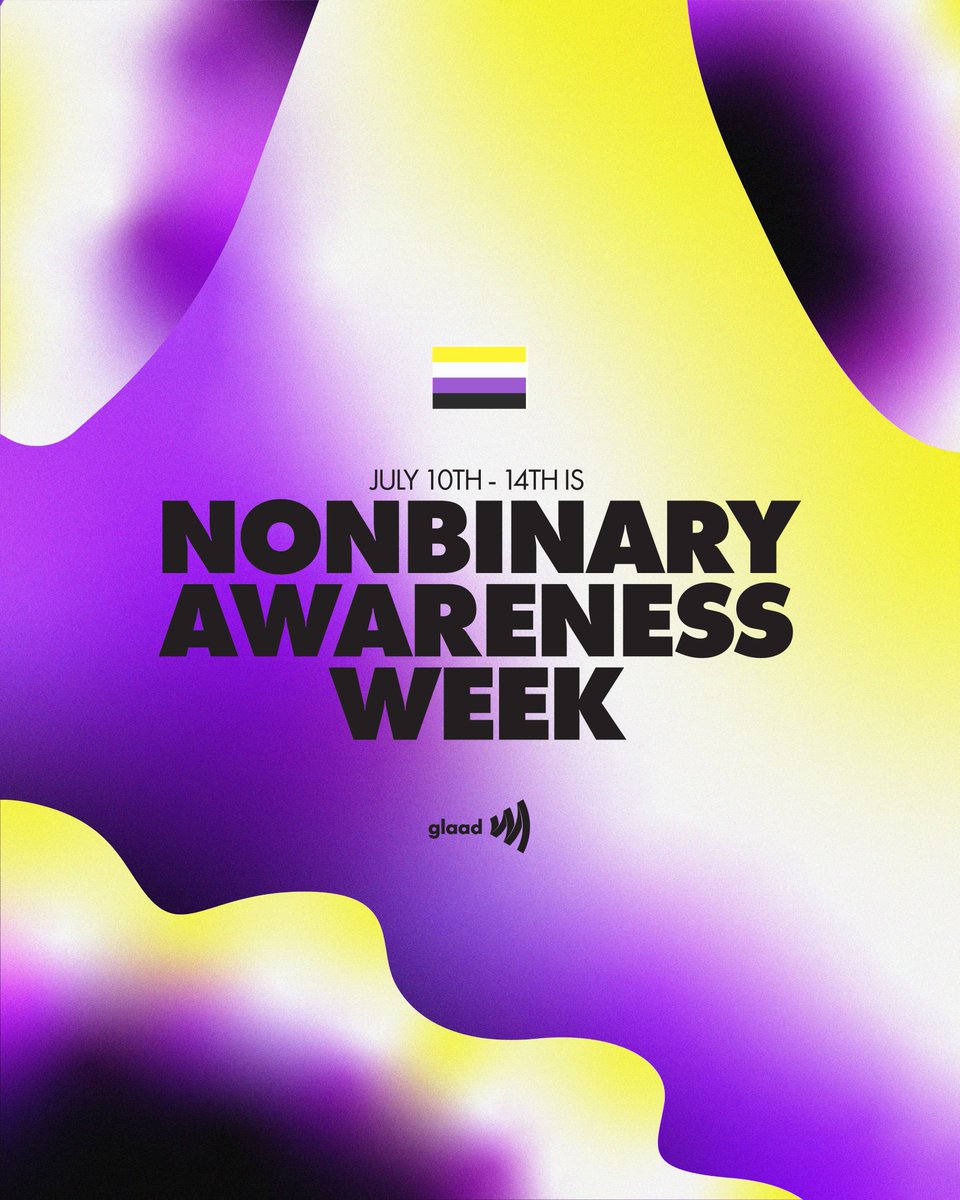 Happy #NonBinaryAwarenessWeek! This week is meant to celebrate nonbinary people everywhere.