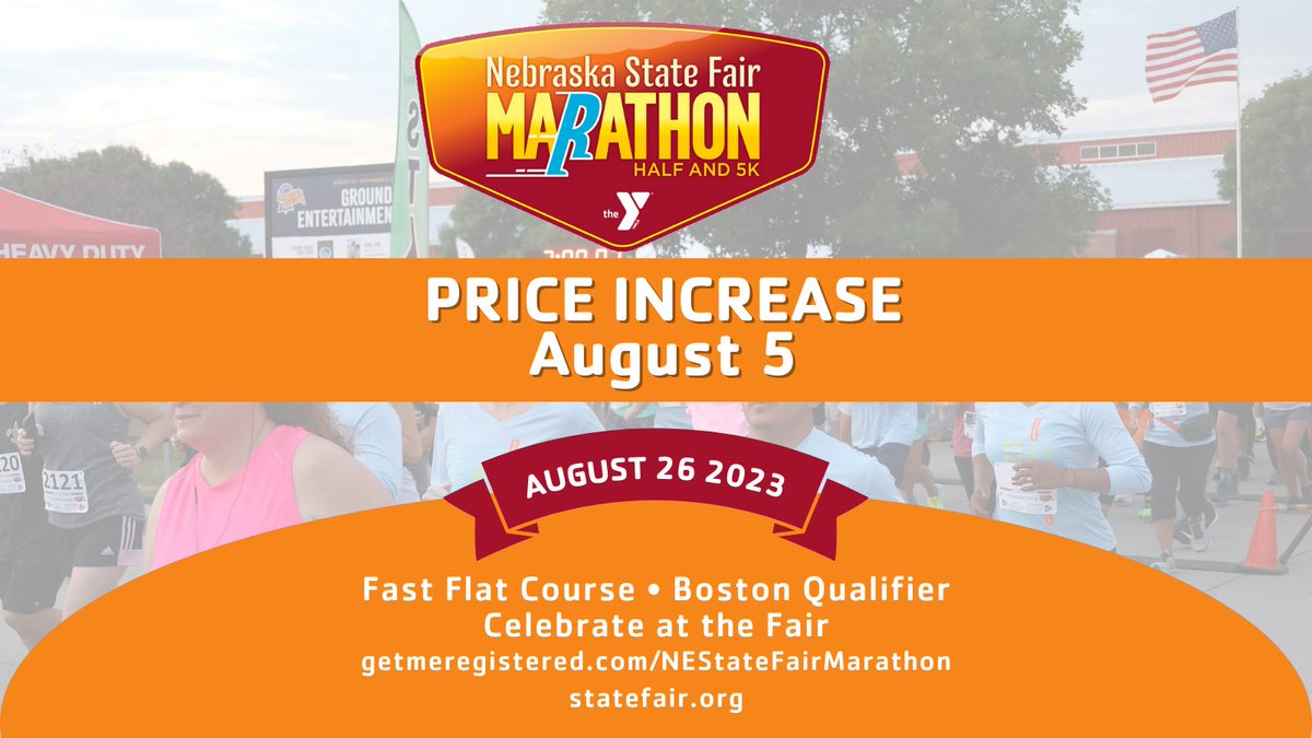Register at getmeregistered.com/NEStateFairMar… and find more information at statefairmarathon.org/welcome.html
