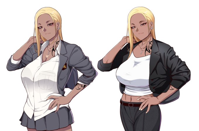 学園サポ立ち絵集(1/2)
メインヒロインのオキガワ人気は頭一つ抜けているが、他の皆の人気はほどよくバラけてキャラ作りは成功だったように思う。皆のお気に入りはどのキャラかな? 