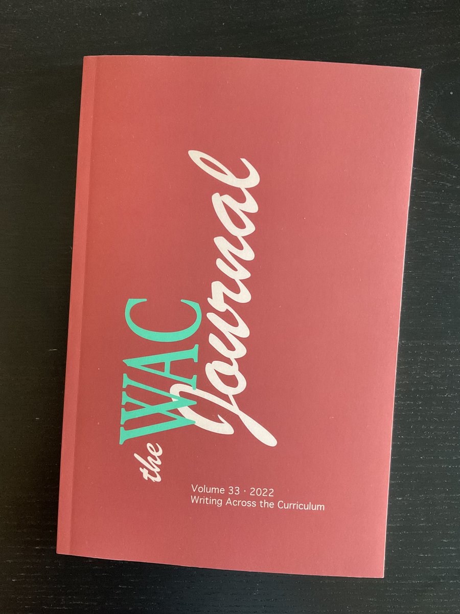 My and <a href="/DoriCoblentz/">Dori Coblentz</a>'s article, "The Swamp and the Scaffold: Ethics and Professional Practice in the Writing Classroom" is in the latest issue of the WAC Journal! My thanks to the journal and my co-author for all their work and help on getting this out.