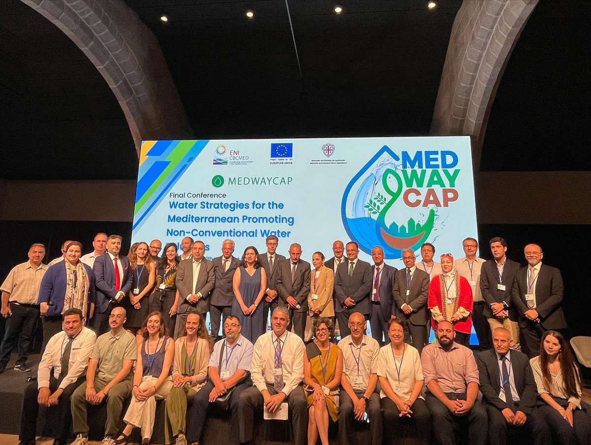 CIHEAMBari's tweet photo. #MEDWAYCAP final conference in #Barcelona 🇪🇸 

#RoulaKhadra officially launched the MEDWAYCAP #MoU to enact an #alliance for a long term #capitalization strategy toward an urban-rural integrated development of Non-Conventional Water Resources at Med level.
https://t.co/h2jmyQFBgP https://t.co/o5ZkGo40DO