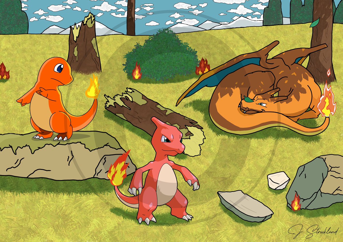 JS_1393's tweet image. Another piece 🔥🔥 #pokèmon #art #charizard #charmander #charmeleon #tcg  
ebay.co.uk/itm/1346465426…