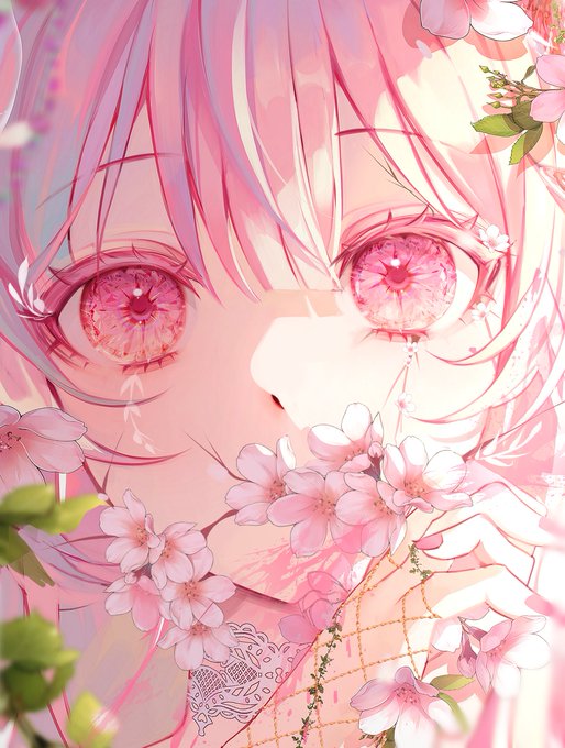 「桜ミク ピンクの目」の画像/イラスト/ファンアート(新着)｜5ページ目