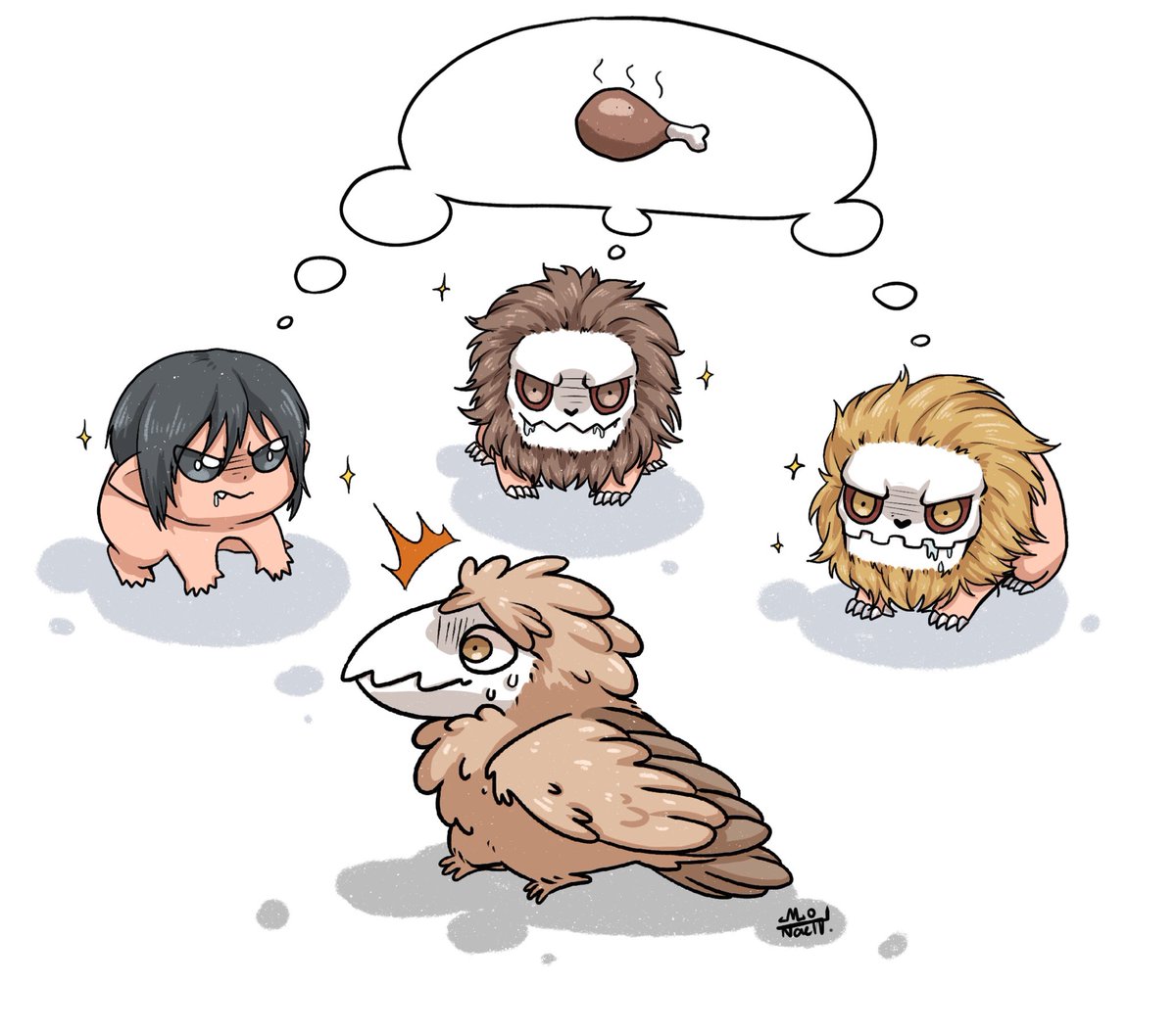 Jaws hunting 

#aot #AttackOnTitan #marcelgalliard #porcogalliard #falcogrice #ymir  #ShingekiNoKyojin #SNK