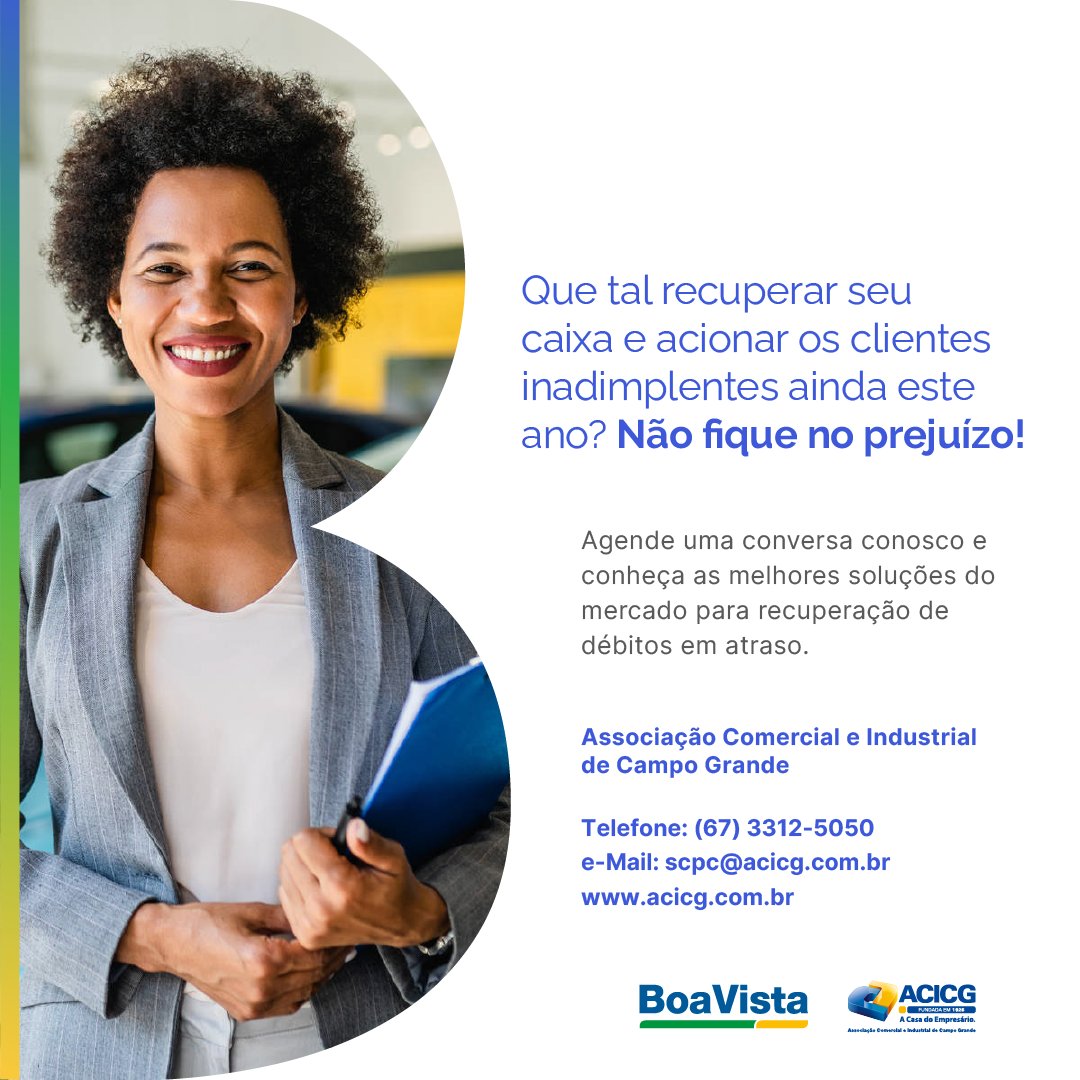 ACICG's tweet photo. A Boa Vista SCPC te garante acesso a um dos maiores bancos de dados do mercado, entre me contato conosco e faça um orçamento! 

Informações: (67) 3312-5050 | scpc@acicg.com.br 

#acicgms #scpc #boavista #consultacredito #bancodedados https://t.co/UYaSDeBXZr