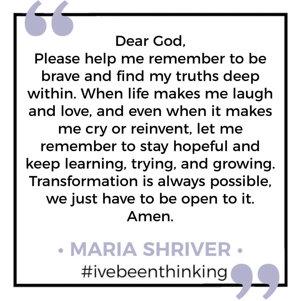 Never believe that a transformation is only possible for someone else. It’s possible for you too. Never believe that the thing that would surprise people about you is something negative. #mondaymeditation