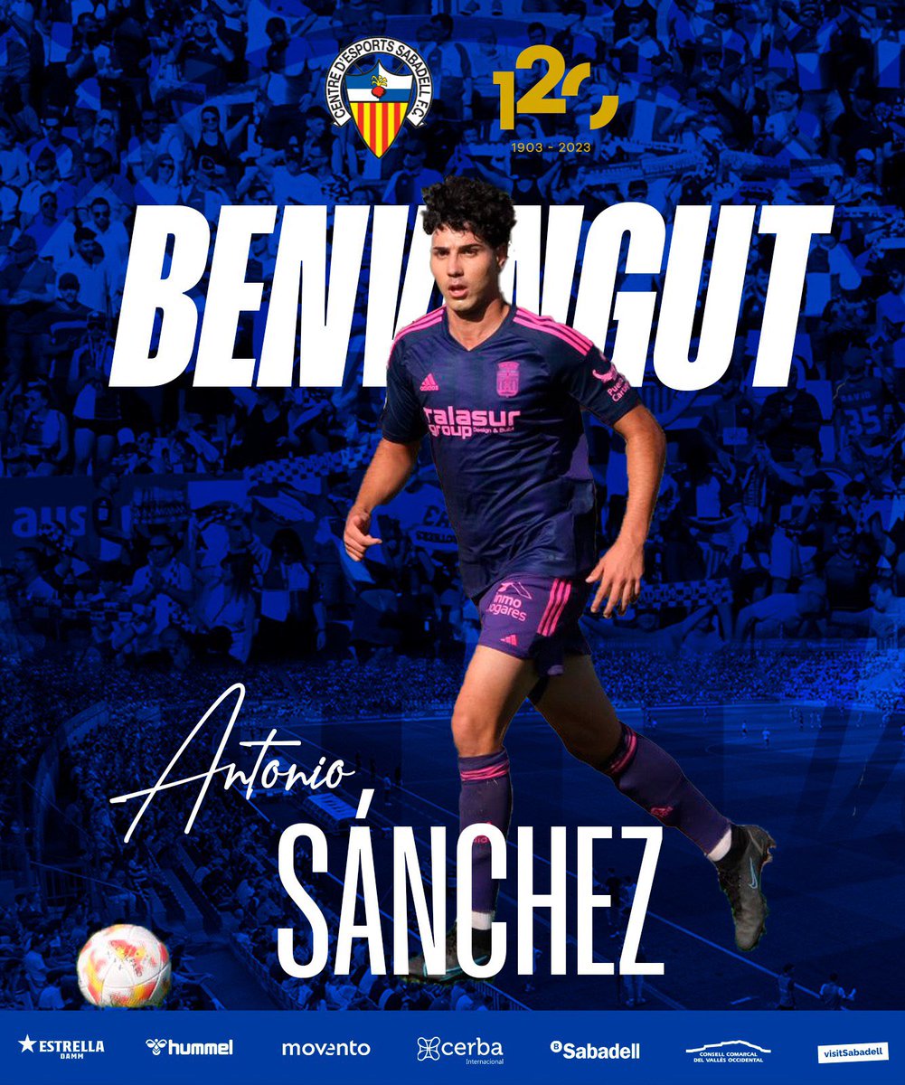 CESabadell's tweet photo. 🚨 𝐎𝐅𝐈𝐂𝐈𝐀𝐋 Antonio Sánchez, nou jugador del @CESabadell 💥

🤝🏻 Arriba procedent del @FCC_Cantera

📍Central contundent, amb capacitat aèria i joventut

🔗 https://t.co/tBp0ffSOXx

💙 Benvingut, @antoniosnchezl2! 🤍

#EscollimElSabadell https://t.co/g4H9M8Xbj8