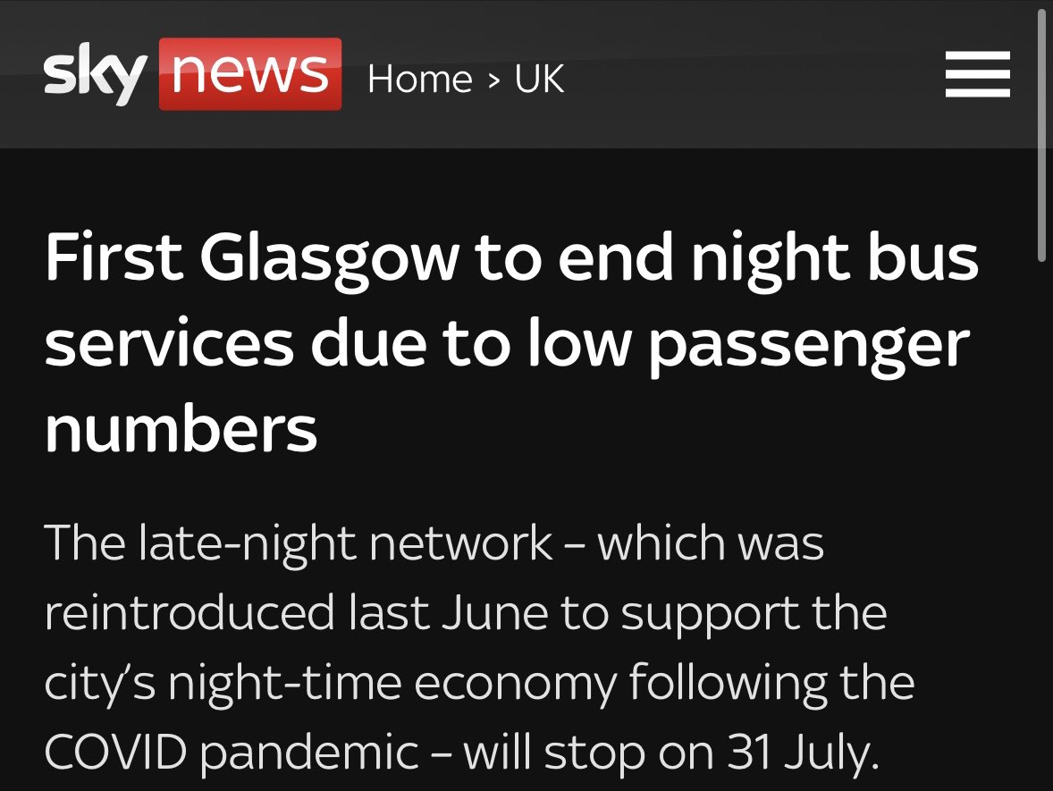 An absolutely disgraceful decision which will most acutely affect the lowest paid and most vulnerable workers that keep the city’s night-time economy alive in bars, hotels &amp; clubs. 

They will now have to chose between 2 hours wages for a taxi or walking home.