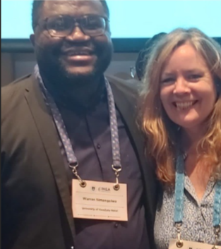 Eleanor Grieve with HEHTA alumni <a href="/mukewarren/">Warren Simangolwa</a> <a href="/UKZN/">University of KwaZulu-Natal</a>  who presented 'Stakeholder perceptions of national health insurance in Zambia' at the #IHEA2023Congress yesterday. 

We are so proud of our alumni making a difference in the field of #globalhealth! 🌍🩺