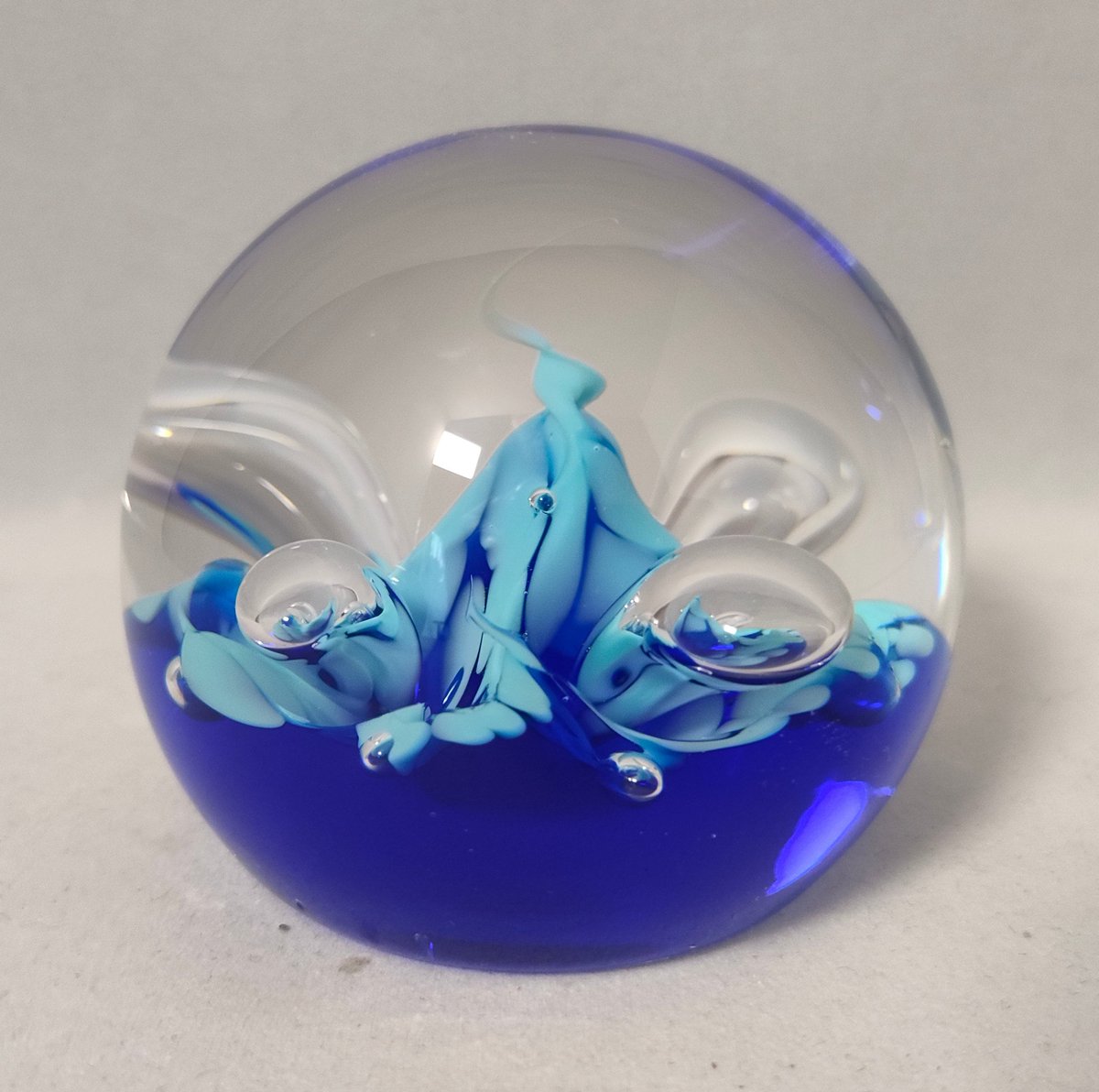 Excited to share the latest addition to my #etsy shop: Collectable Caithness Glass Paperweight - Moonflower - Blue etsy.me/43jqJvb #smallpaperweight #glasspaperweight #collectableglass #caithnessglass #scottishglass #glass #silverdragonfinds