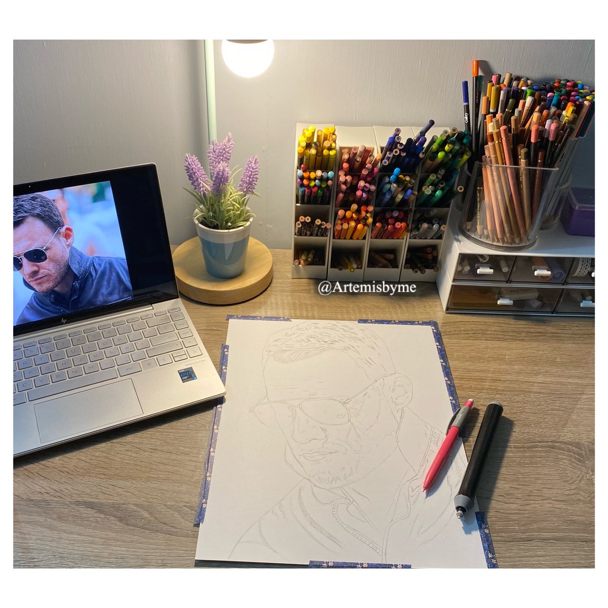 artemisbyme's tweet photo. I’m back 👋🏻🤟🏻🤗

Ateş is coming 🔜🏍️🔥✏️

#YaÇokSeversen #KeremBürsin #portrait #color #fabercastell #prismacolor #strathmore #carandache #derwent https://t.co/ocRiTcJ2Sd