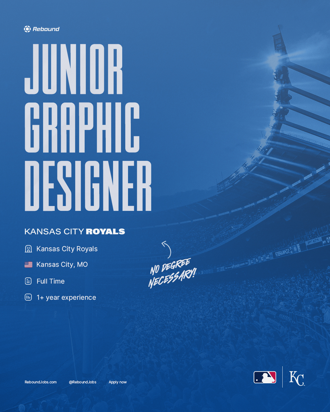Rebound Sports Jobs on Twitter "🎓 NO DEGREE NECESSARY! The Royals ⚾