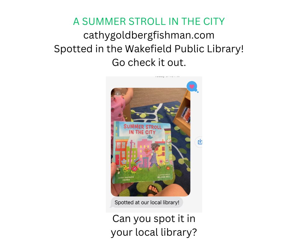 fishman_cathy's tweet image. #wakefieldlibrary #familiustalks #summerbooks #childrenslibrarian #boardbooks #diversity #cathygoldbergfishman.com #librarians