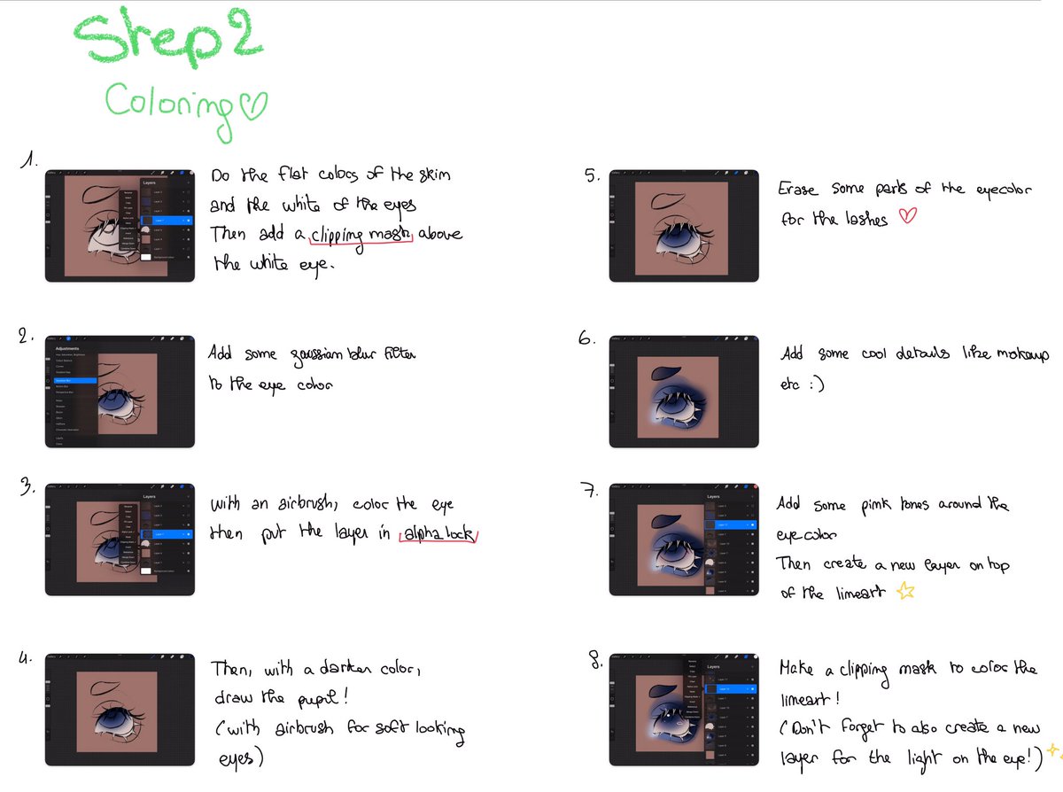 CELEXIA___'s tweet image. DRAWING EYES TUTORIAL 🌸💕
(hope my hand writing is lisible— i didn’t want to write with text, it requires too much layout lmao) #eyetutorial #drawingtutorial #arttutorial