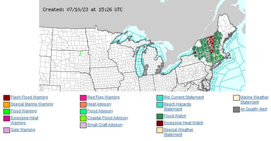 Very heavy rain fell yesterday from SE Pennsylvania northeast through the mid-Hudson Valley into Vermont. The heaviest rain fell in the Hudson Valley, with 5 to 8 inches reported by #CoCoRaHS observers. Widespread flooding is ongoing.