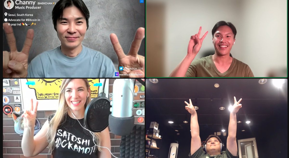 🍕 ⚡ MIR 💀 🤌 (@mir_btc) on Twitter photo Putting our skills & our love for music to spread the #Bitcoin message between Italy 🇮🇹 and Korea 🇰🇷
What an awesome team!
I recorded my small part and I can't wait to hear the complete version of "When you Believe" by <a href="/BAEKCHAN_129/">BAEKCHAN⚡️</a>
with many more bitcoin singers! Putting our skills & our love for music to spread the #Bitcoin message between Italy 🇮🇹 and Korea 🇰🇷
What an awesome team!
I recorded my small part and I can't wait to hear the complete version of "When you Believe" by <a href="/BAEKCHAN_129/">BAEKCHAN⚡️</a>
with many more bitcoin singers!