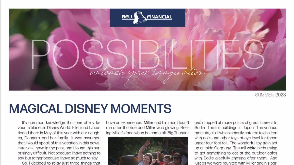 BellFinancial96's tweet image. Summer Bell Financial newsletter coming at you! So take 5 and feel our cool summer vibes! #summer2023 #newsletter #bellfinancial

conta.cc/3rluGSO
conta.cc/44BLnYt