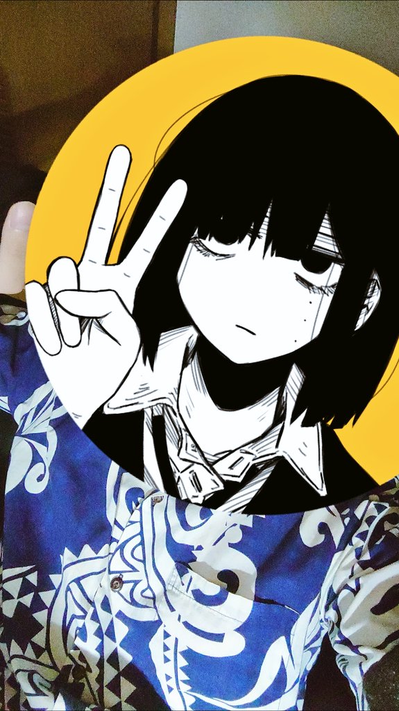 #イラストと描いた人 