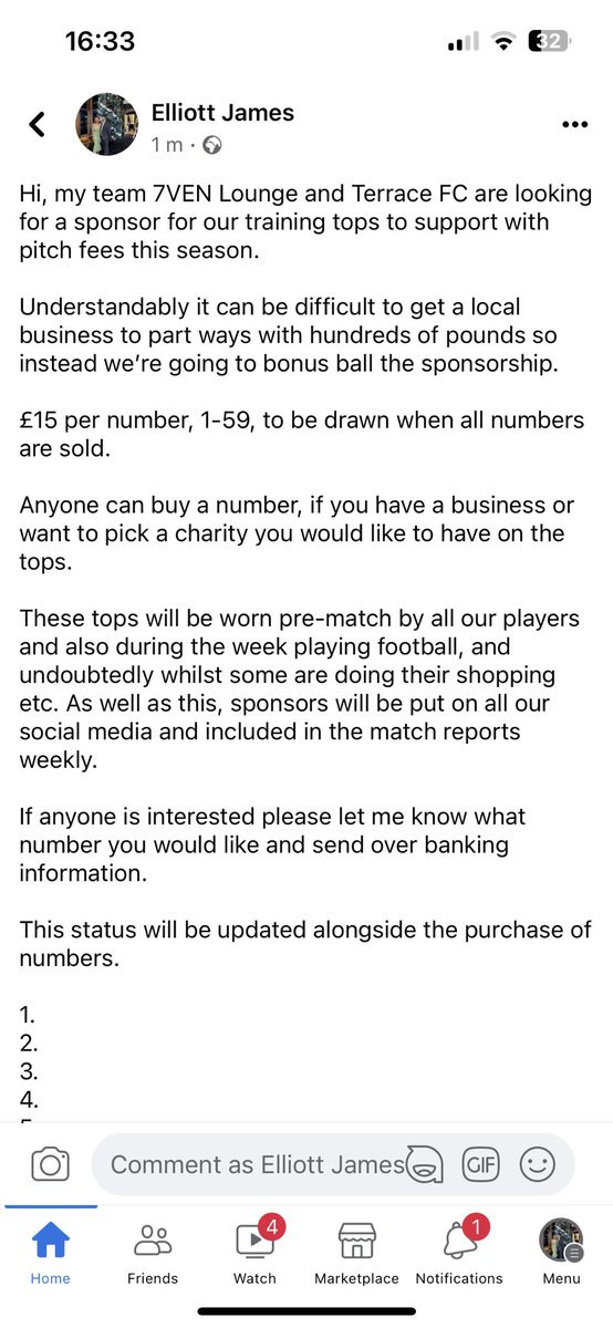 Sponsorship opportunity for any local businesses. If anyone is interested please message this account👍.

Shares appreciated.