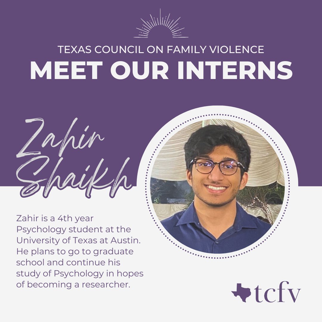 TexasCouncilFV's tweet photo. We are excited to announce our TWO Summer Interns, Sofia Pham &amp; Zahir Shaikh, who will be an integral part of the #TCFV Prevention Team throughout their eight weeks working with us!

#internship #welcome #summer #prevention #UTAustin #health #txlege #change #psychology #work https://t.co/qwAusaIeii