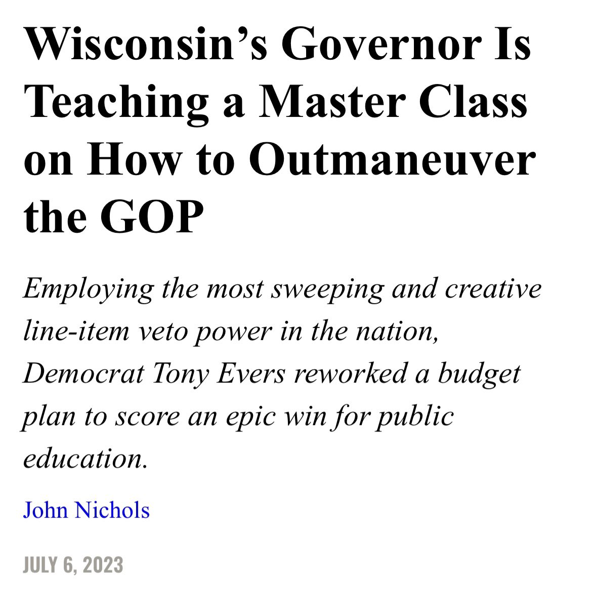 I laugh hard when @WILawLiberty @WillFlandersWI lack of credibility means they only have media access to fringe #extremerightwing media like discredited whack @VickiMcKenna .

I hear Will has an interview w Art Bell next week. #wipolitics #wibudget