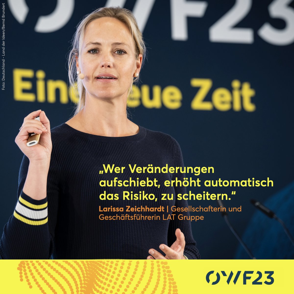 Der Impuls von <a href="/LAT_Berlin/">LAT Gruppe</a>'s Larissa <a href="/zeichhardt/">Larissa Zeichhardt</a>  über ihre ganz persönlichen Erfahrungen mit #Change-Prozessen im (mittelständischen) Unternehmen fand auf dem #OWF23 großen Anklang. Wir empfehlen die Aufzeichnung und die gibt es hier zu sehen 👉 youtu.be/aSbuDAWS640