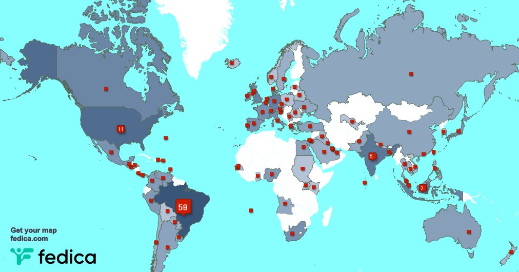 I have 3 new followers from Indonesia, and more last week. See fedica.com/!dbordini