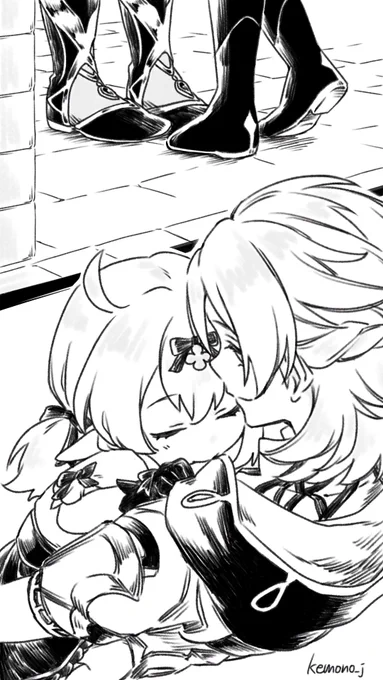 The Little Mage and Her Two Big Brothers

"I have so much stories to share with "big brother" Albedo"
"Is that so? Sounds like we'll have a long afternoon ahead"

Translated by (#munyumu62) 