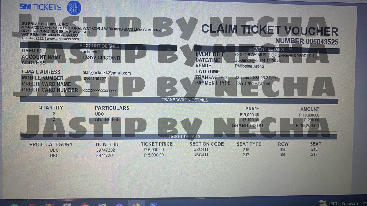¢αтℓα∂у 🎫 | Ticketing Serviced | Jastip tweet media