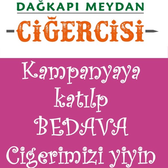 Tüm Sosyal Medyalarda konum bildirip paylaşımda bulunan, sayfalarımızı takip edip 3 arkadaşını etiketleyen konuklarımız arasından her hafta 1 kişiye 2 kişilik BEDAVA lezzet şöleni. #şanslıkonuk olma fırsatını kaçırmayın.