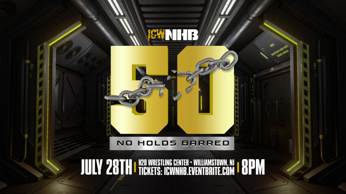 50 RETWEETS and we will ANNOUNCE the NEXT FIGHT for #NHB50

WE BET YOU DIDN’T HAVE THIS ONE on YOUR BINGO CARD! 

LIVE! FRIDAY JULY 28TH - H2O CENTER - WILLIAMSTOWN NJ - 8PM 🛎️ 

TICKETS - 
NHB50.eventbrite.com 

JOIN US AS WE MAKE HISTORY! ⛓️