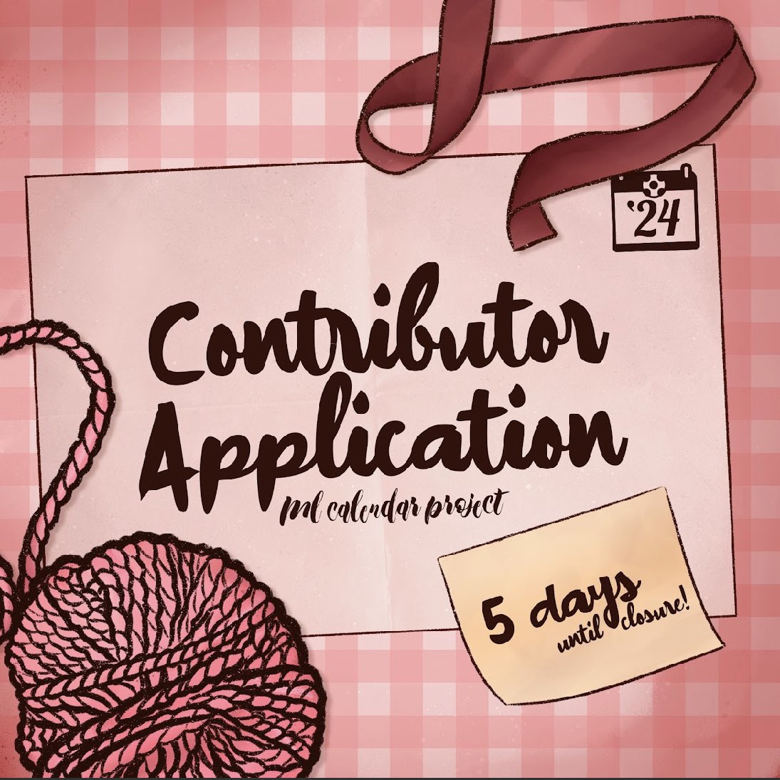 mlcalendar's tweet photo. Five Days Left!!
Submit your application using the 🔗 below before July 15th! 
#MiraculousLadybug #mlcalendar24
#mlb #Miraculous https://t.co/tlNZRupWOl