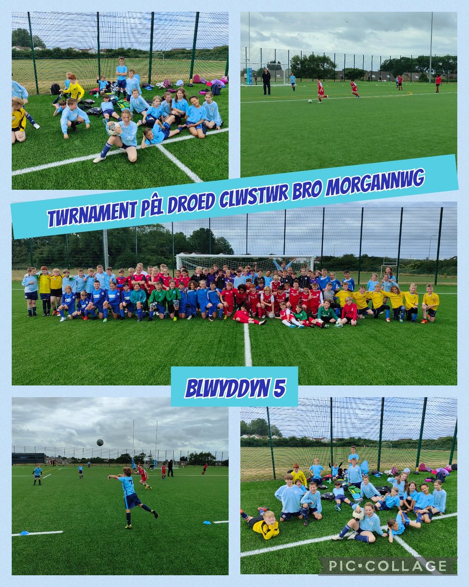 Diolch i bawb o glwstwr Bro Morgannwg am dwrnament Pêl-droed arbennig heddiw. Cystadlu campus trwy gyfrwng y Gymraeg. Am glwstwr gwych! 👍🏻😃 <a href="/ysgoliolo/">Ysgol Iolo Morganwg</a> <a href="/gwaunynant/">Ysgol Gymraeg Gwaun Y Nant</a> <a href="/ysgolsantcurig/">ysgolsantcurig</a> <a href="/PenyGarth/">PenyGarth</a> <a href="/nanttalwg/">Ysgol Y Fro(Cynradd)</a> <a href="/YDewiSant/">Ysgol Dewi Sant</a>