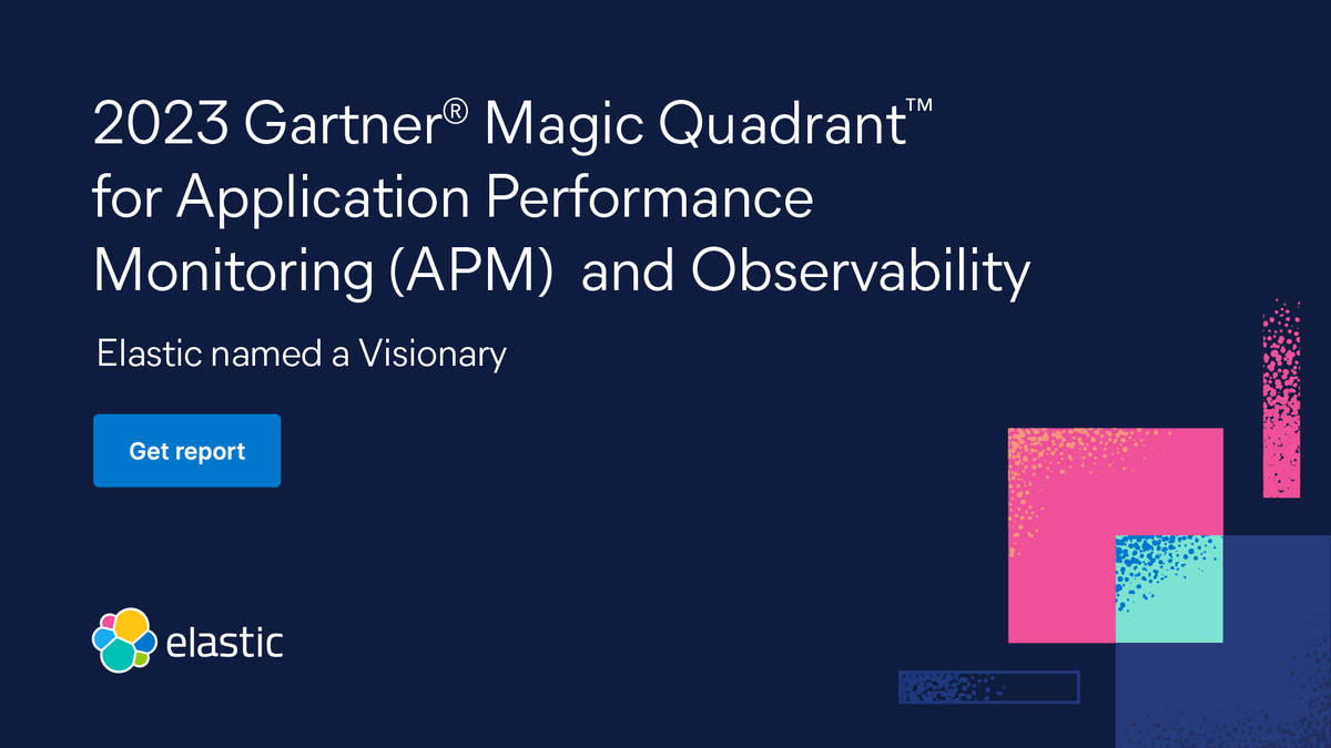 elastic's tweet photo. Elastic has been named a Visionary in the 2023 @Gartner_inc Magic Quadrant™ for Application Performance Monitoring and Observability. 

Learn why Elastic was recognized for its Completeness of Vision and Ability to Execute. Get the full report here → https://t.co/Hfyly4VZoC https://t.co/raraidqTAM