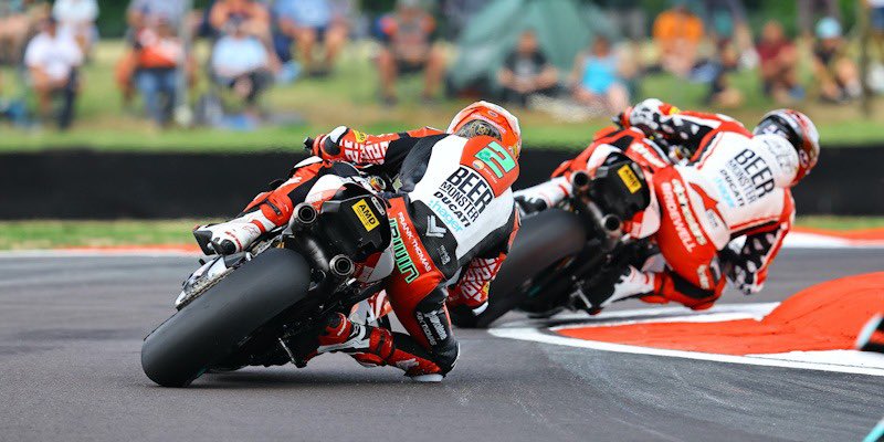 What a brilliant weekend for BeerMonster Ducati at Snetterton! Tommy Bridewell (#46) was in scintillating form in BSB R5, powering to a hat-trick of victories to boost his points lead over teammate Glenn Irwin (#2), who picked up a 2nd and two 4ths. #ForzaDucati #DucatiCorse