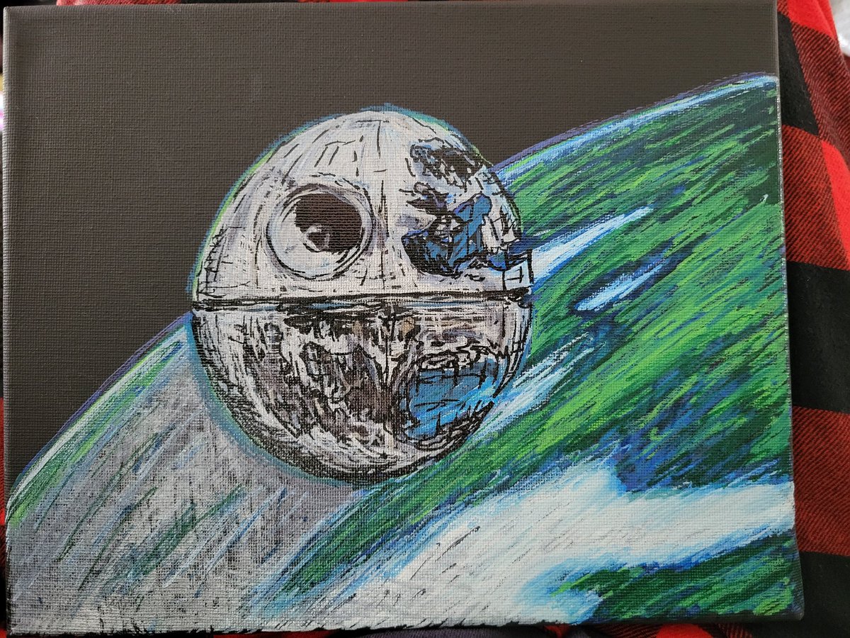 CoreyHasIssues's tweet image. That&apos;s no painting! #coreyhasissues #createsomething #deathstarII #starwars