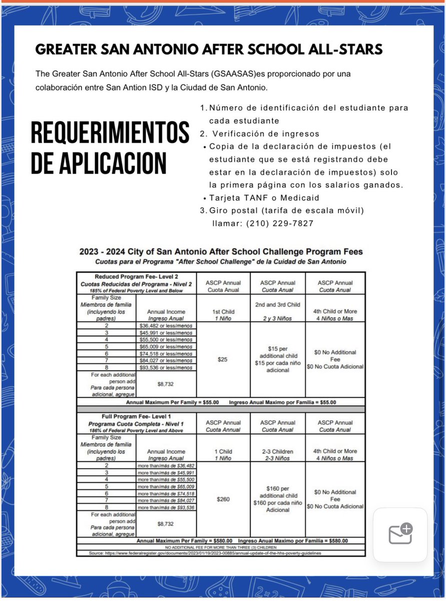Parents and guardians: Interested in our after school program?  Registration will take place at Schenck on Monday July 24th from 3-6pm. Please read the graphics for more information. 
Questions? Please call 210-229-7827