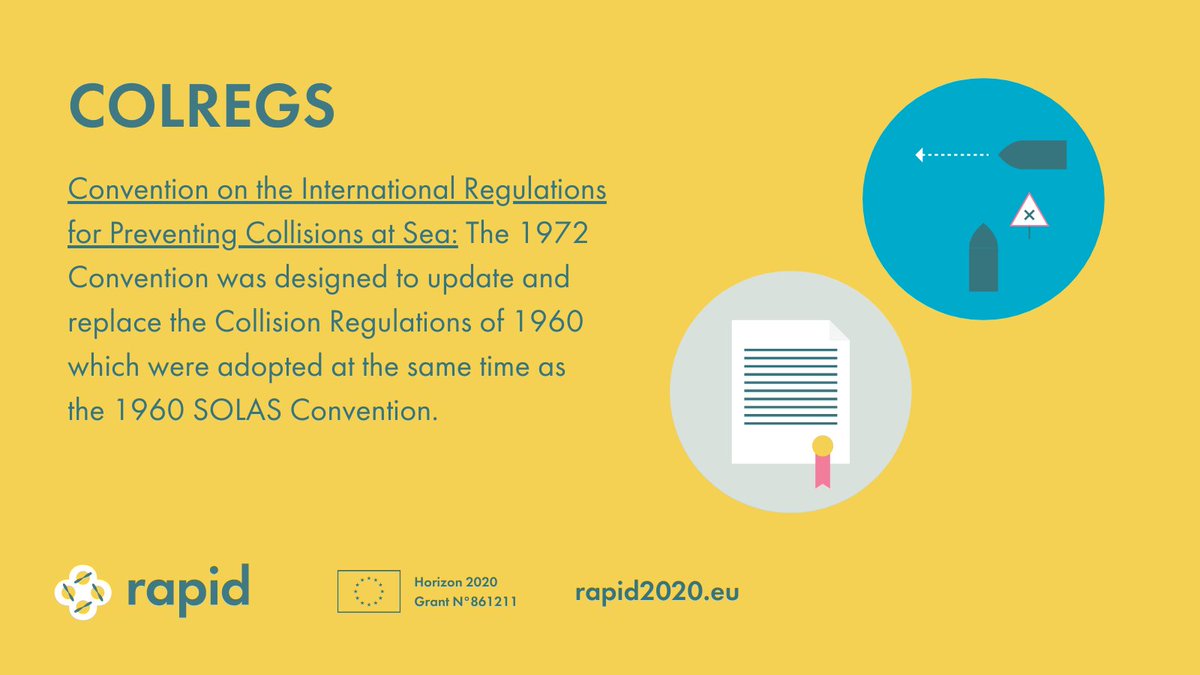 Our #USVs at sea will comply with the #COLREGS to make sure it doesn't collide with other vessels at sea.

Learn more about RAPID here: rapid2020.eu