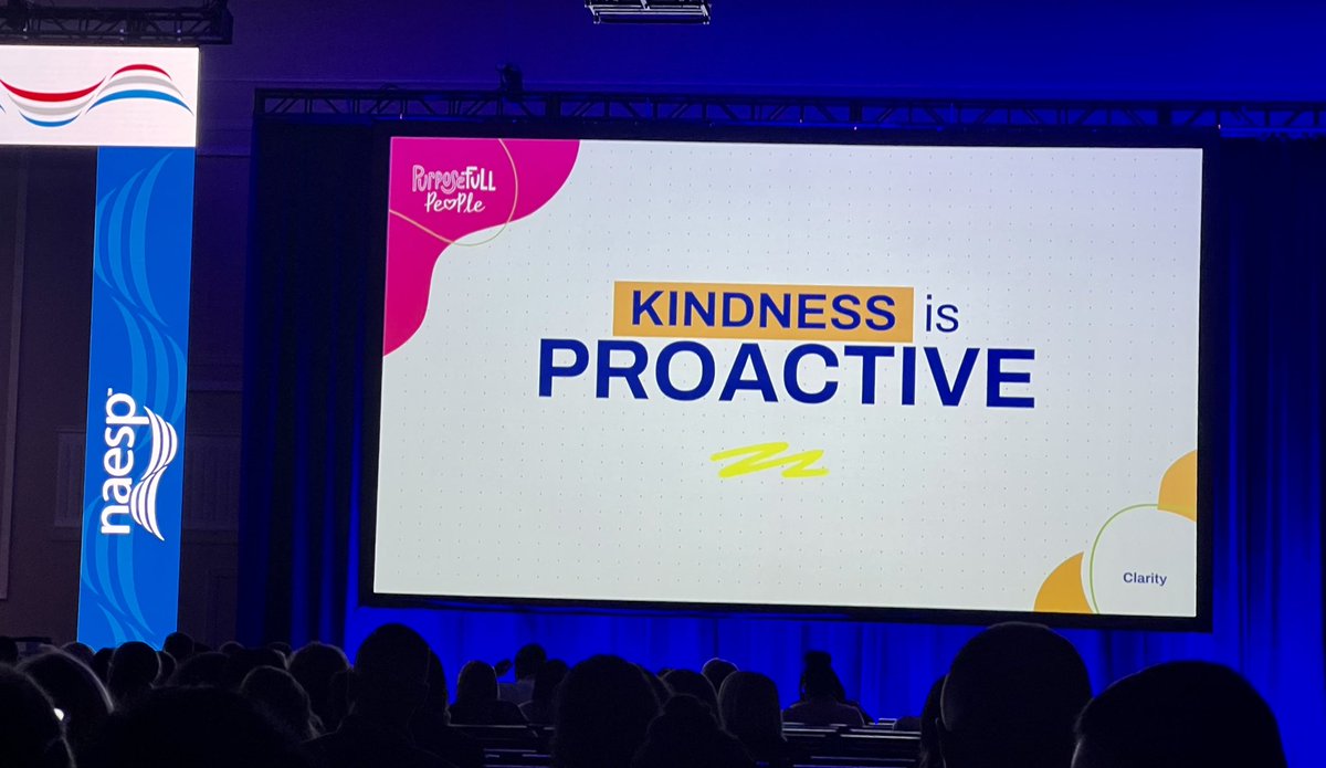 “Education is the #1 pathway to a more kind world.” -Houston Kraft #NAESP23