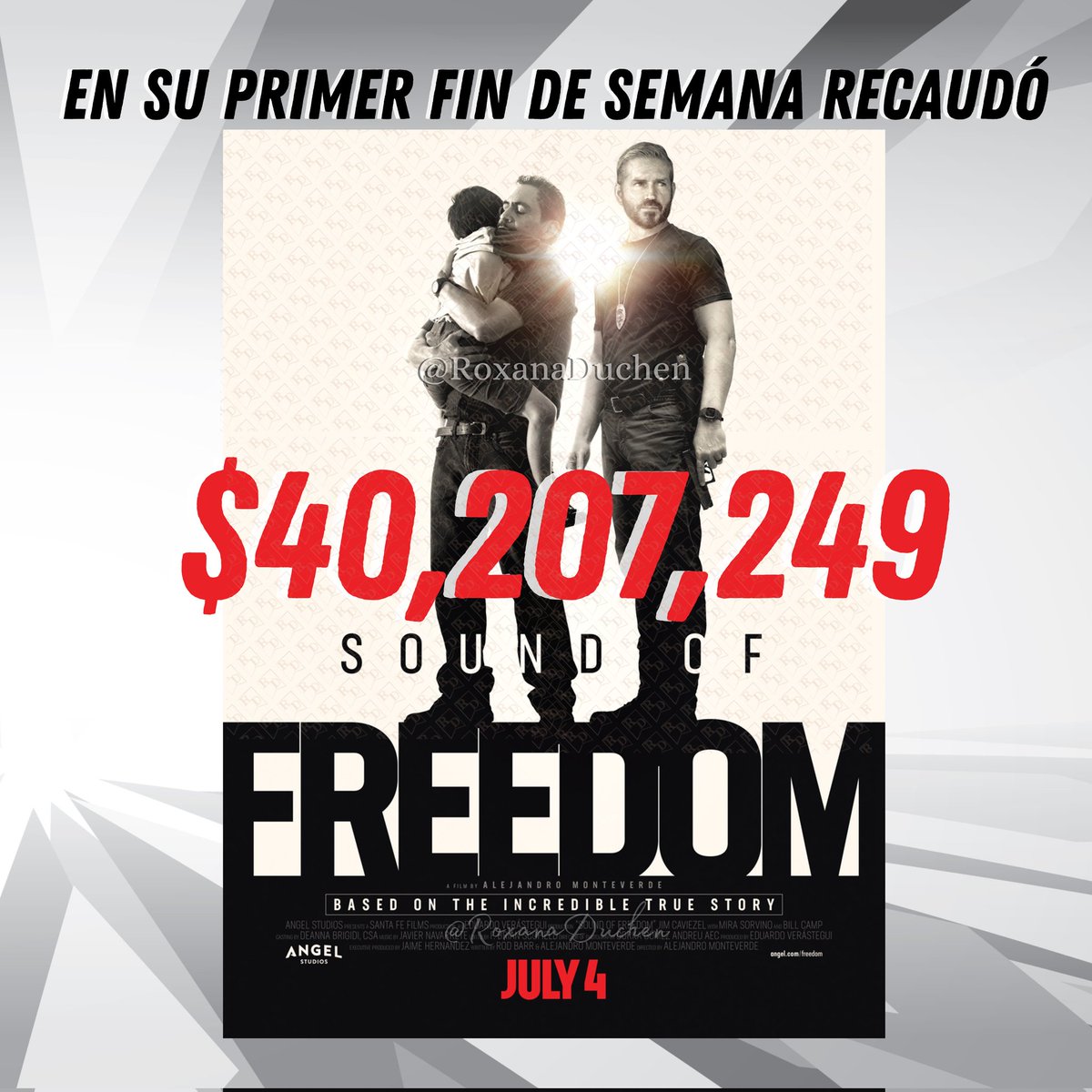 A pesar del bicot que le están haciendo, la película qué desnuda la trata y tráfico infantil #SoundOfFreedom logró llenar los cines de #USA. La gente está despertando!