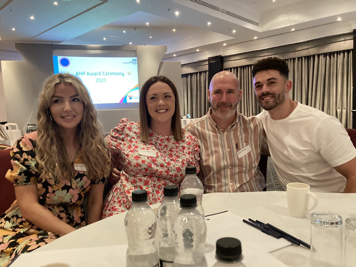 What a day celebrating <a href="/CWPT_NHS/">Coventry and Warwickshire Partnership NHS Trust</a> <a href="/CandWAHPs/">Coventry and Warwickshire AHPs</a> - lots of nominees and winners across CHWB directorate. Proud to lead such inspirational people! 

<a href="/louise_oldnall/">Louise Oldnall</a> 
<a href="/itsjomorris/">Jo Morris</a> 
<a href="/jane_hill1/">Jane Hill</a> 
<a href="/AdamWilliamsNHS/">Adam Williams 💙</a> 
<a href="/CherylDavi1OT/">Cheryl Reed-Davies</a>