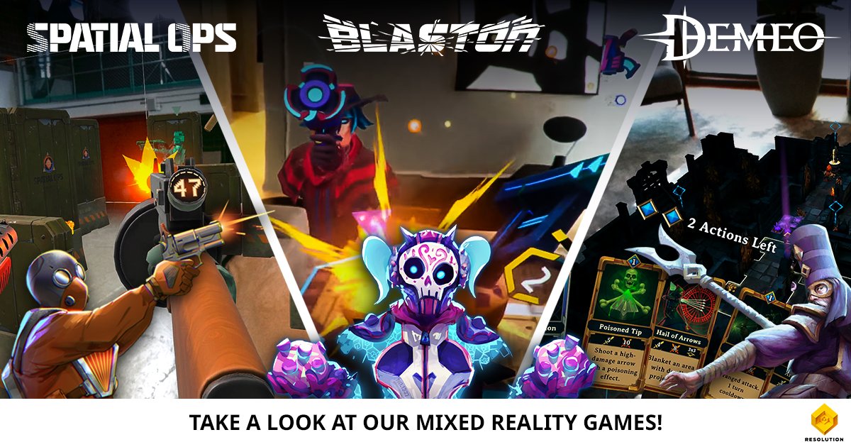 resolutiongame's tweet image. Mixed reality (MR) is the next big thing in games. Did you know that we have three #MR titles that you can play right now and more on the way? reso.ly/44gjgOQ