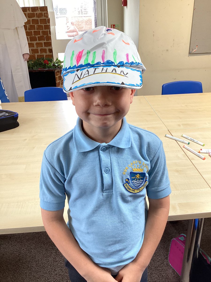 OurLadysCP's tweet image. Some of after school clubs hats being finished, ready for the summer @OurLadyandAllS1 #skillsbuilder#creation