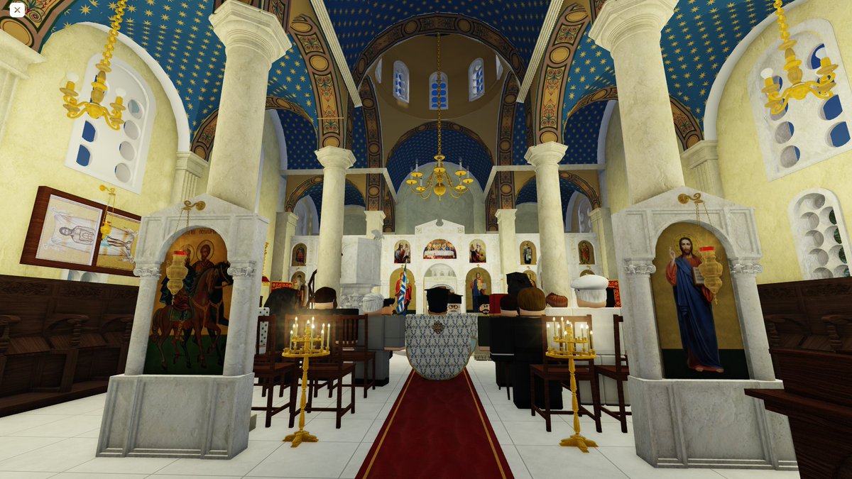 FatherSpiros's tweet image. 10/7/2023 Today we had the blessing to inaugurate the Cathedral of the Greek community which is the center of the Greek members of Roblox. The ceremony was celebrated by Bishop Irodion. Thank you to everyone who honored us with their presence!