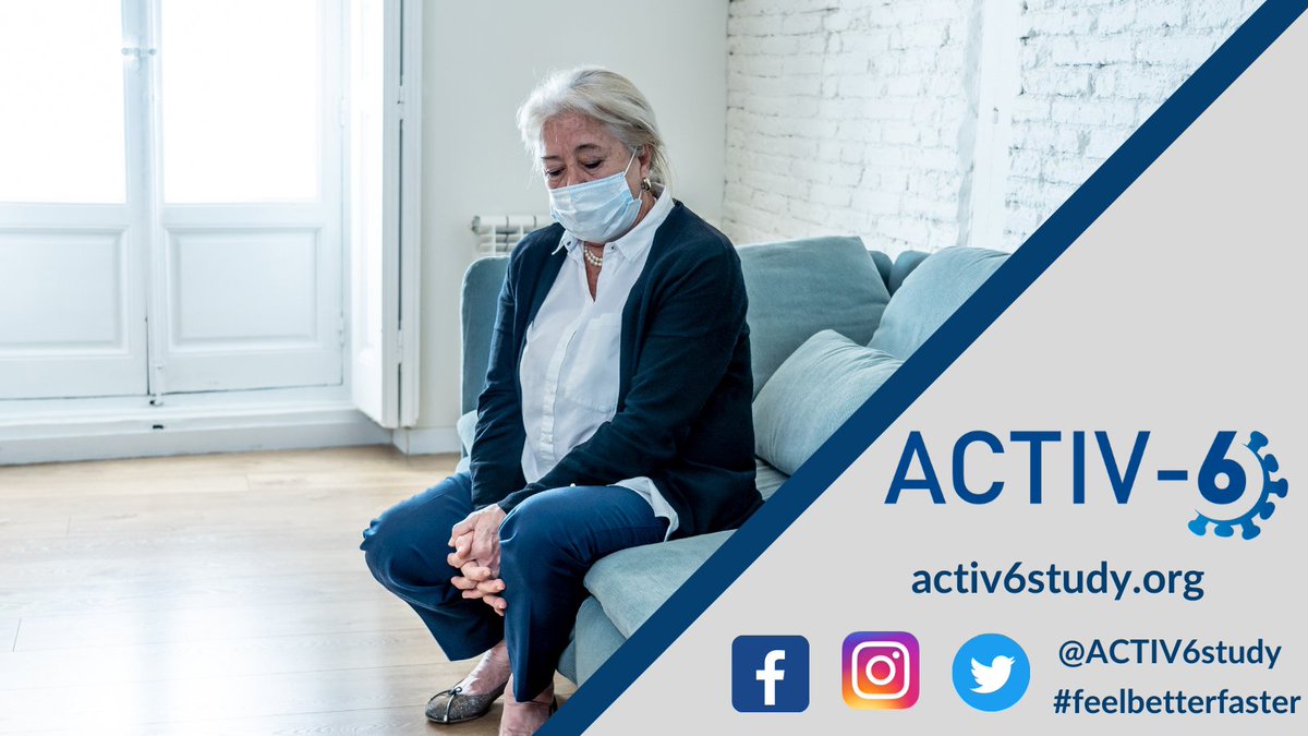 People sick with #COVID19 can make a difference in #ClinicalResearch while recovering from home. #ACTIV6Study is a remote #ClinicalTrial testing #RepurposedDrugs for COVID treatment. Learn more: activ6study.org

@PCORnetwork @ncats_nih_gov