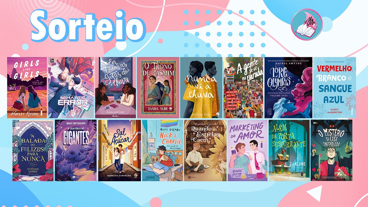 Clube 42 🛍️ (@42clube) on Twitter photo ✨ Sorteio ✨
🏆Prêmio: 1 livro da seleção ou outro de até R$60!
Regras:
➠Seguir <a href="/42Clube/">Clube 42 🛍️</a>
➠Dar RT no fixado
➠Dar RT sem citar aqui (prontinho!)
🗓️ENCERRA: 12/07!! Vão querer qual? Boa sorte! 🍀 ✨ Sorteio ✨
🏆Prêmio: 1 livro da seleção ou outro de até R$60!
Regras:
➠Seguir <a href="/42Clube/">Clube 42 🛍️</a>
➠Dar RT no fixado
➠Dar RT sem citar aqui (prontinho!)
🗓️ENCERRA: 12/07!! Vão querer qual? Boa sorte! 🍀